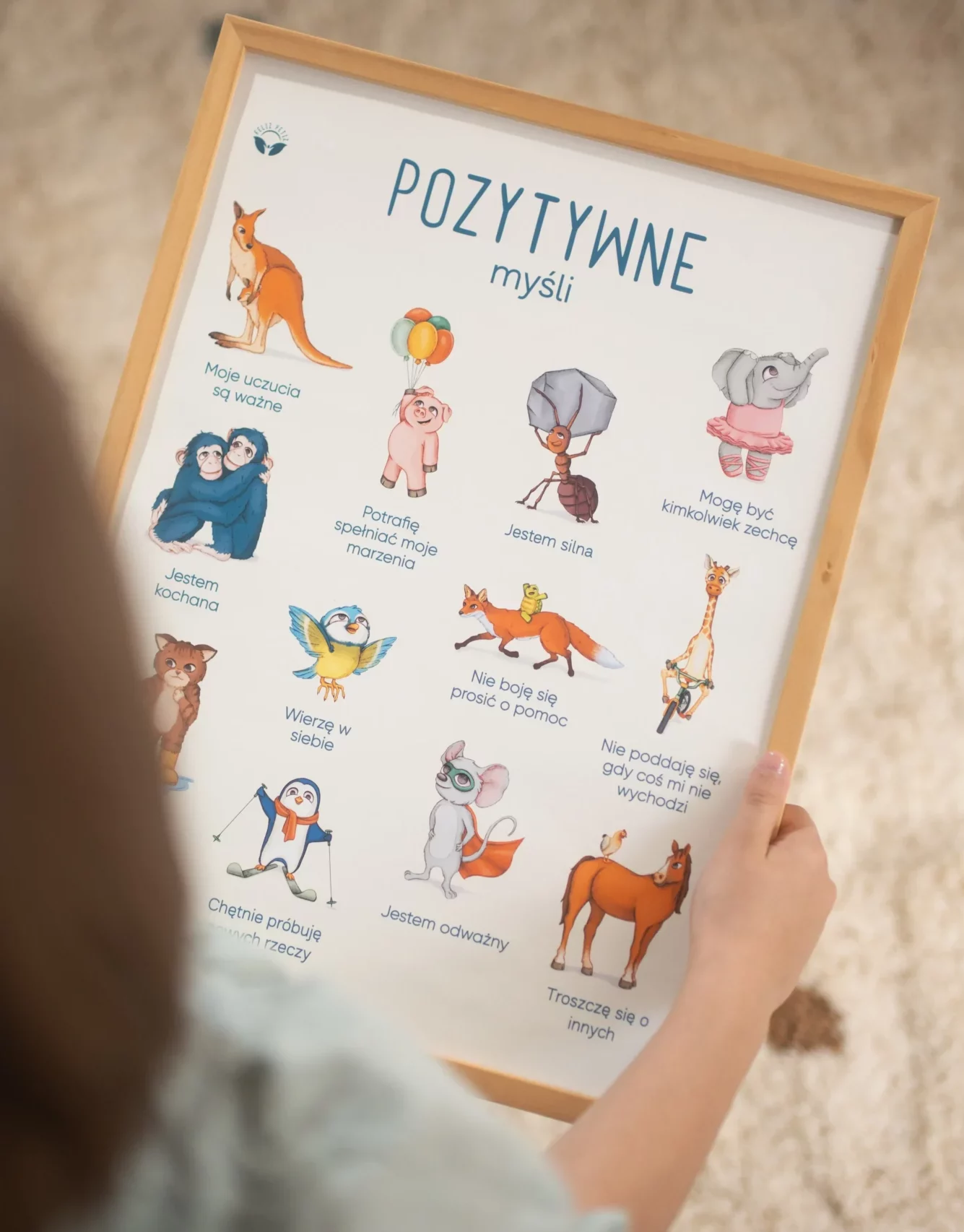 plakat pozytywne mysli 30x40