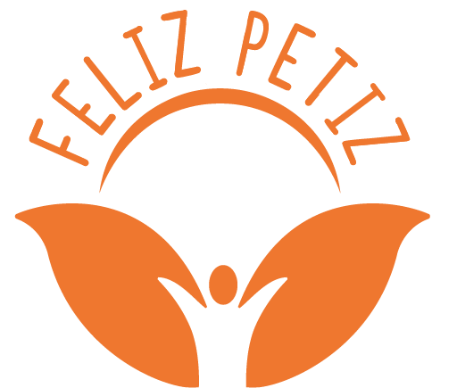 Logo Feliz Petiz pomarańczowe bez tła