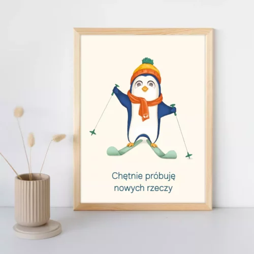 Pingwin - chetnie probuje nowych rzeczy