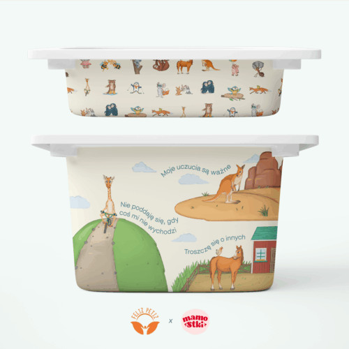 Komplet naklejek na pojemniki